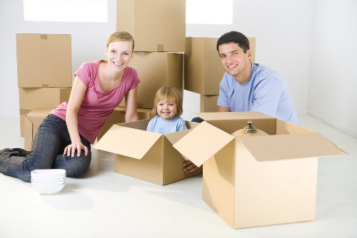 Professional flat removals planning in Westheath with packed boxes