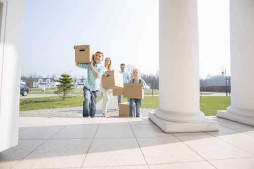 Professional local removals team in Westheath preparing a moving van
